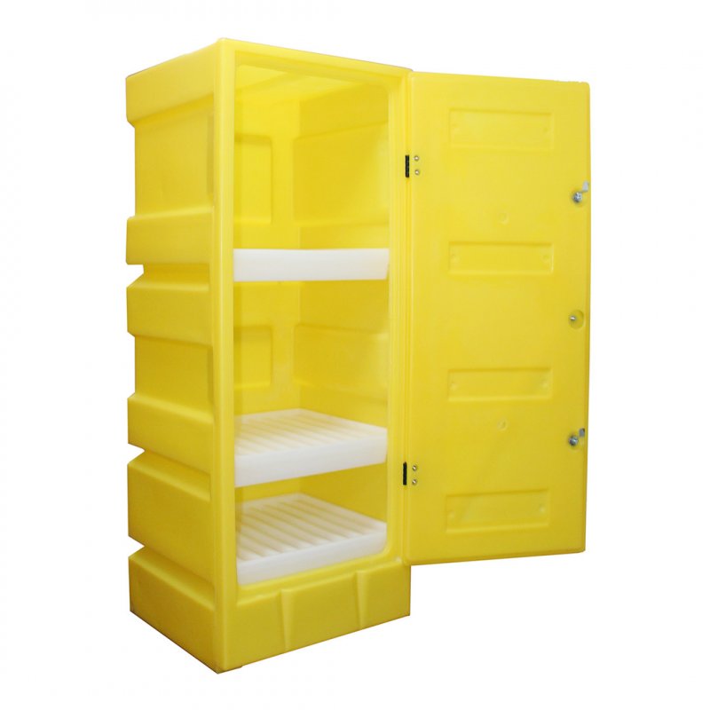 Plastic Bunded Chemical Storage Cabinets | Safetrade 247